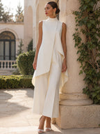 Mika | Tuta Elegante con Pannello Asimmetrico