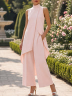Mika | Tuta Elegante con Pannello Asimmetrico