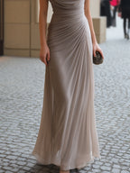 Ester | Abito Maxi Elegante con Drappeggio