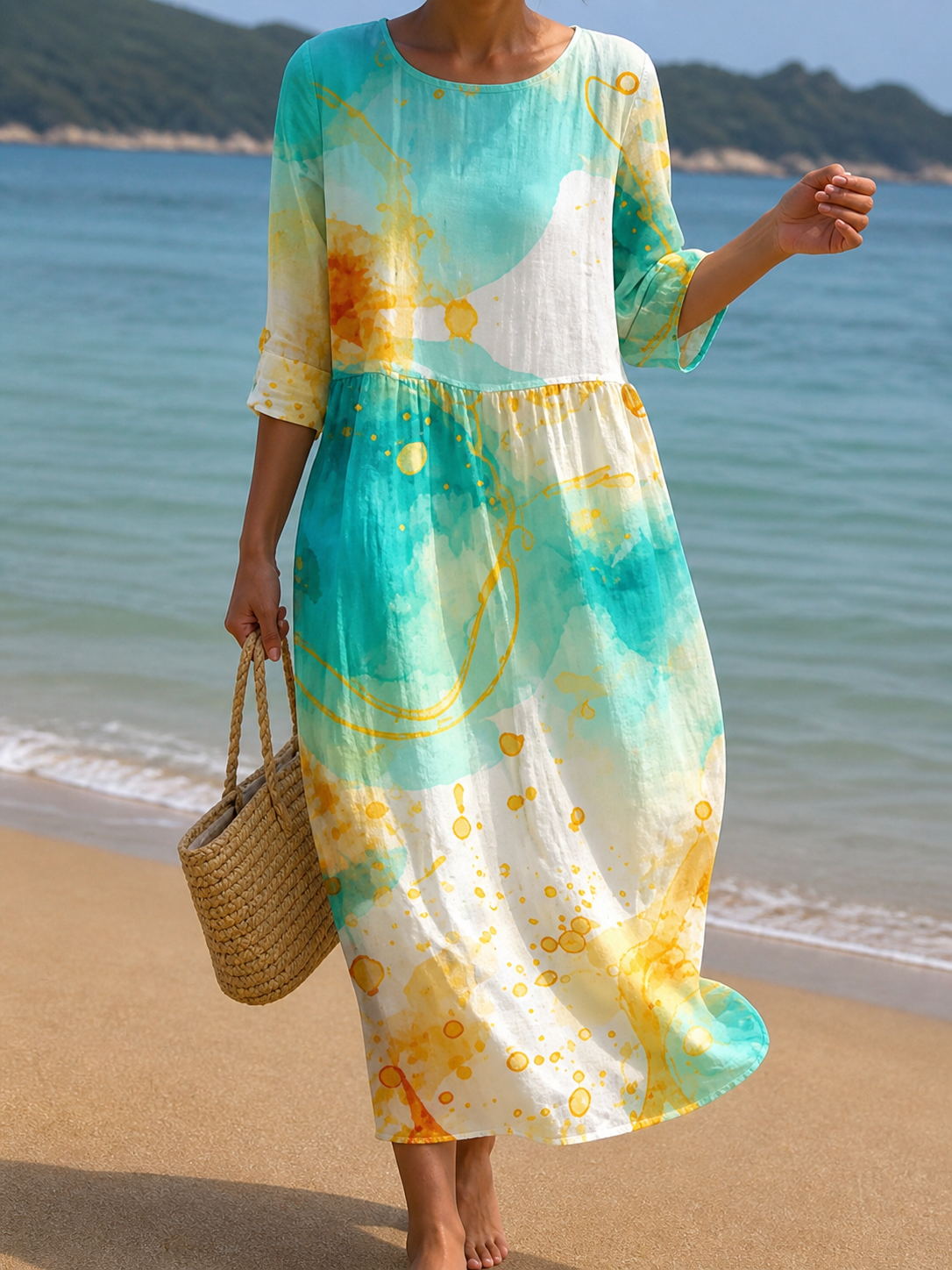 Patty | Abito Lungo da Mare con Stampa Artistica