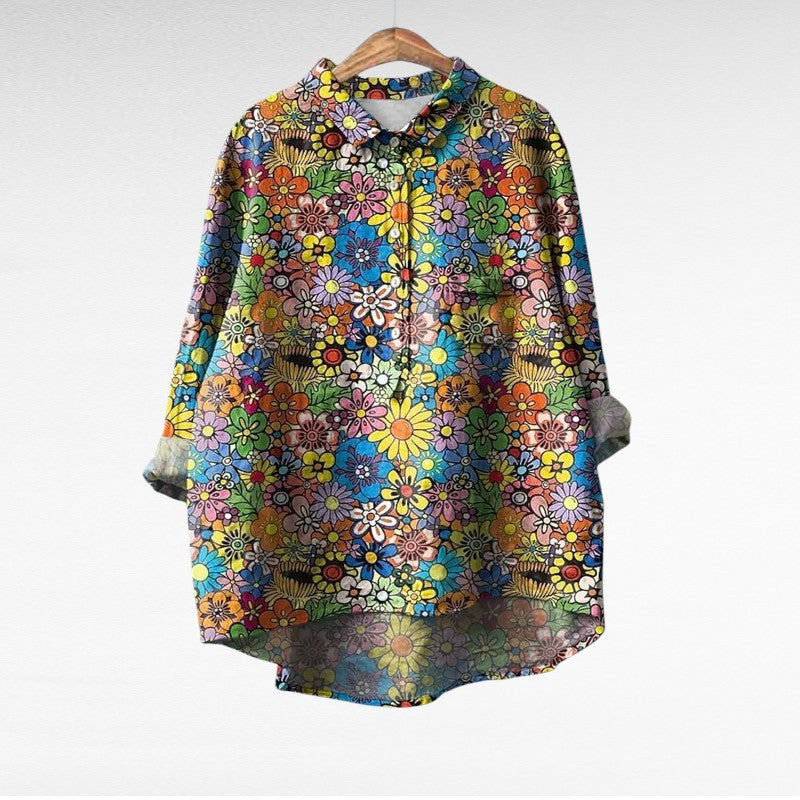 Azzurra | Blusa Estiva Elegante Un'eleganza