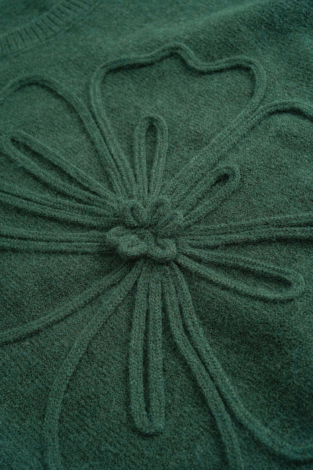 Top in Maglia con Ricamo Floreale 3D