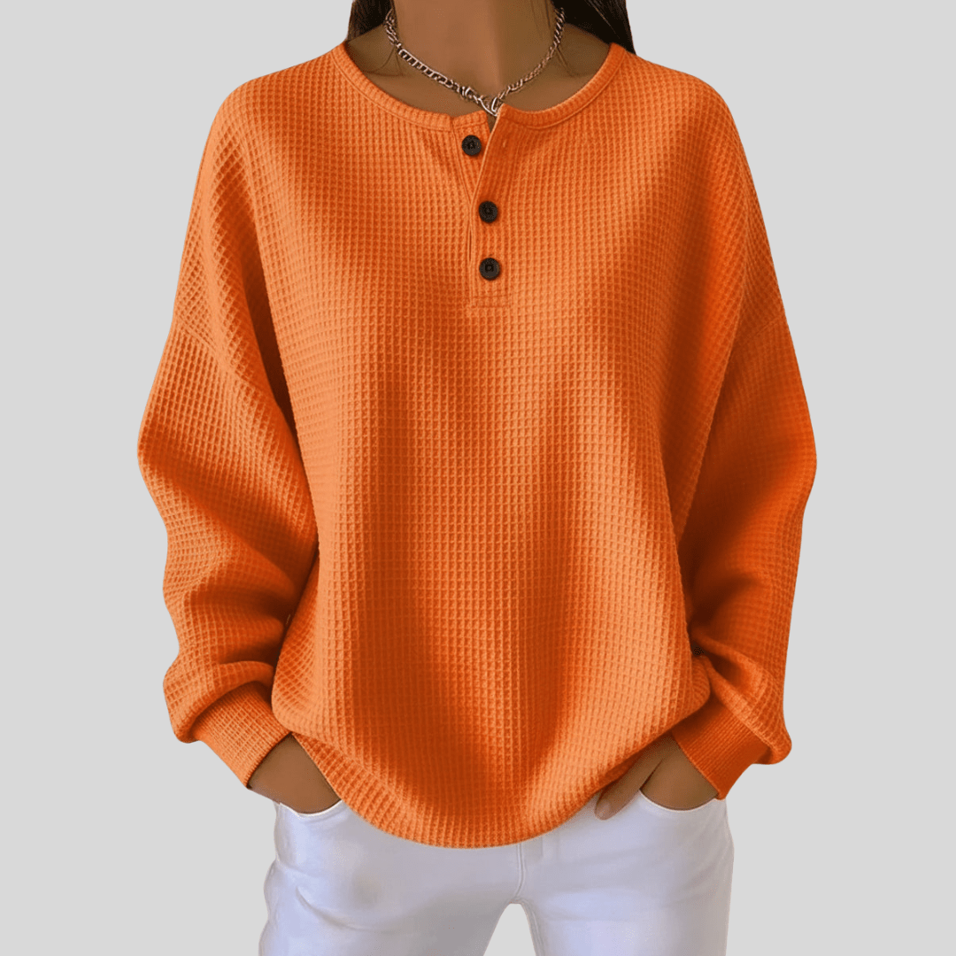 Anne | Maglia Morbida con Colletto e Bottoni