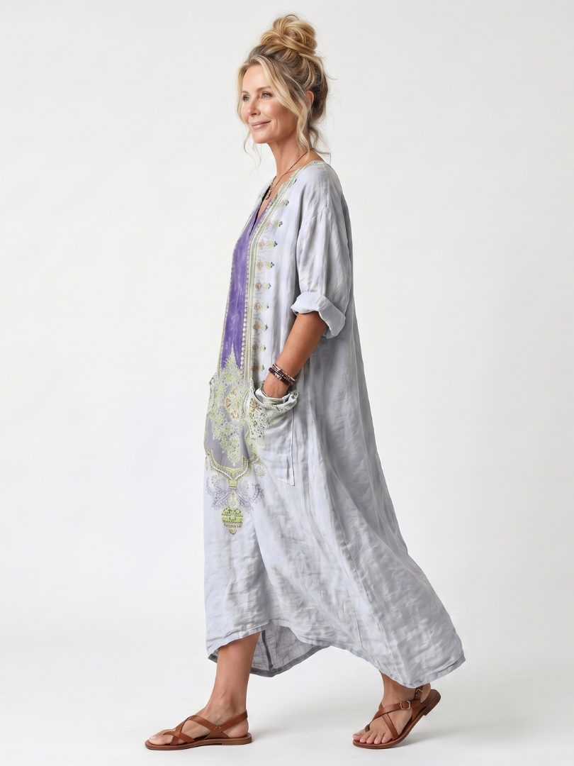 Silvia | Abito Oversize Ricamato