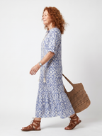 Fulvia | Abito Midi Fantasia Geometrica