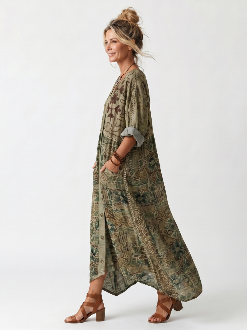 Miriana | Abito Boho Ricamato