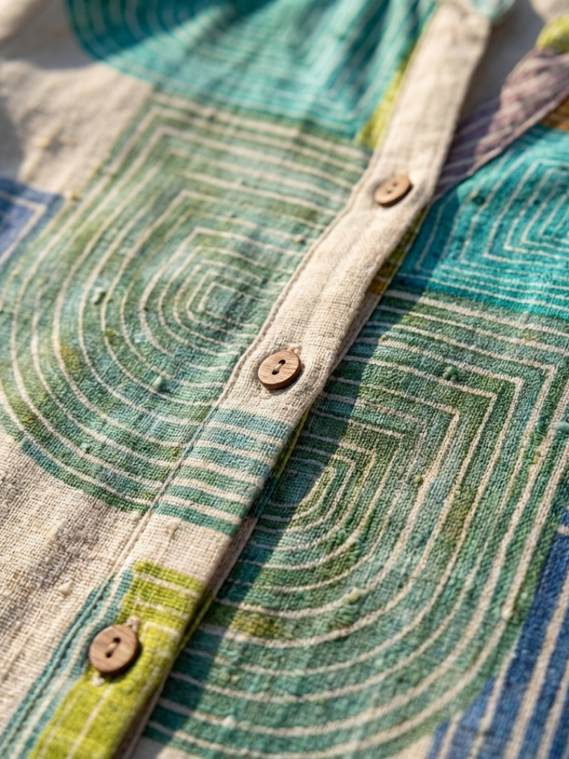 Fenella | Vestito a Maniche Corte con Scollatura a V fino al Ginocchio