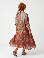 Rosaria | Abito Midi Fantasia Ornamentale