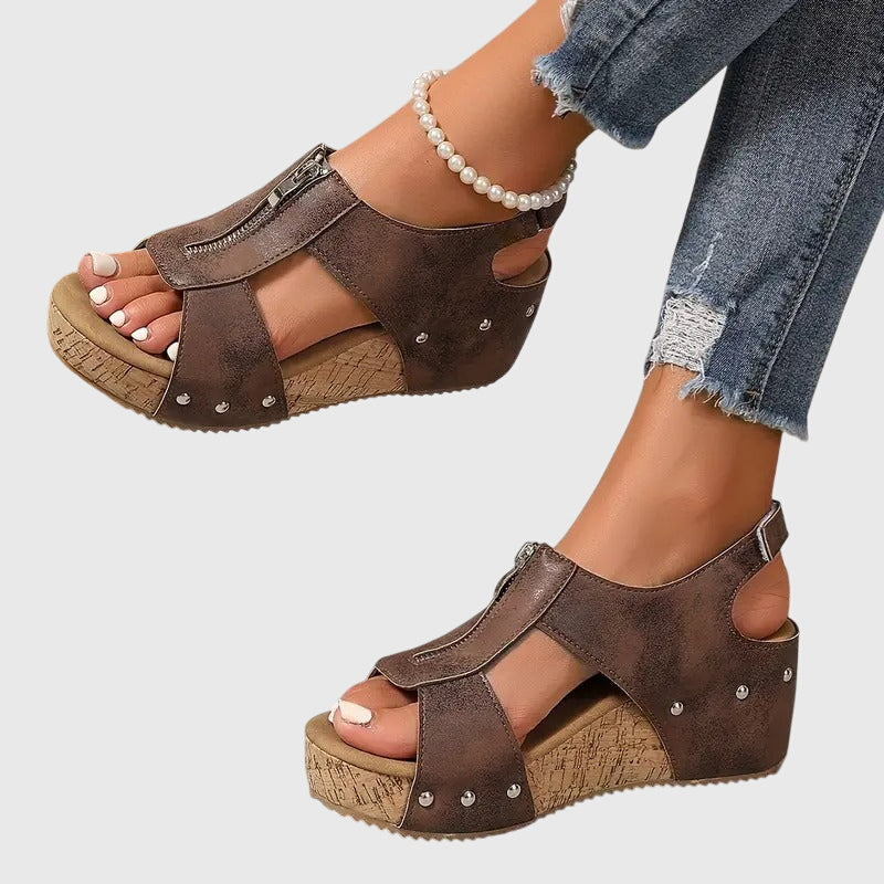 Samira | Sandali Comfort con Zip
