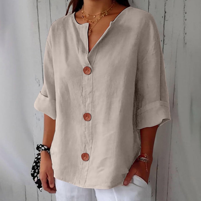 Clara | Blusa in lino casual