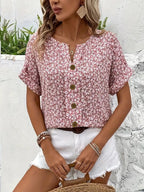 Jelena | Top floreale estivo elegante