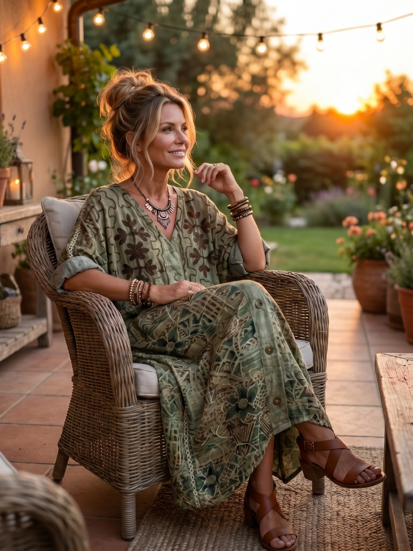 Miriana | Abito Boho Ricamato