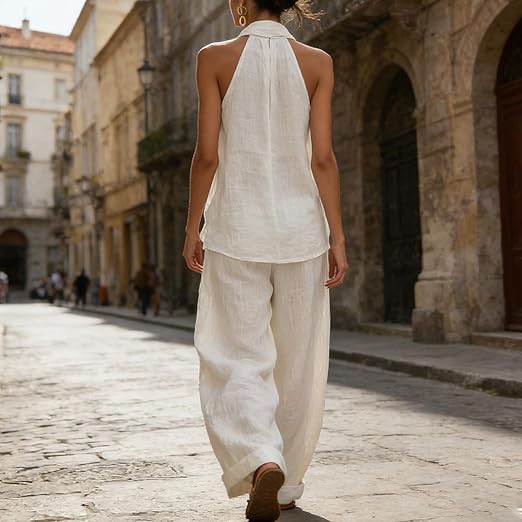 Leonila | Completo Due Pezzi con Top Smanicato