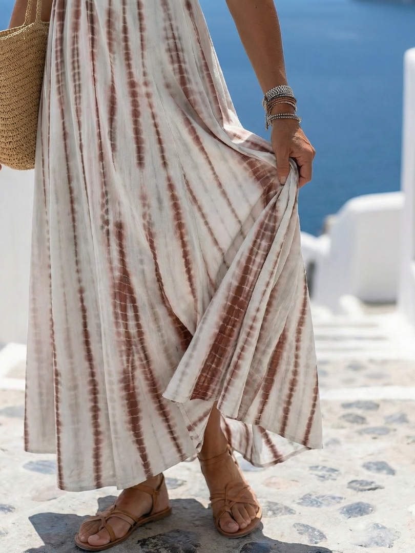 Karys | Vestito Midi in Tintura Morbida e Taglio Casual