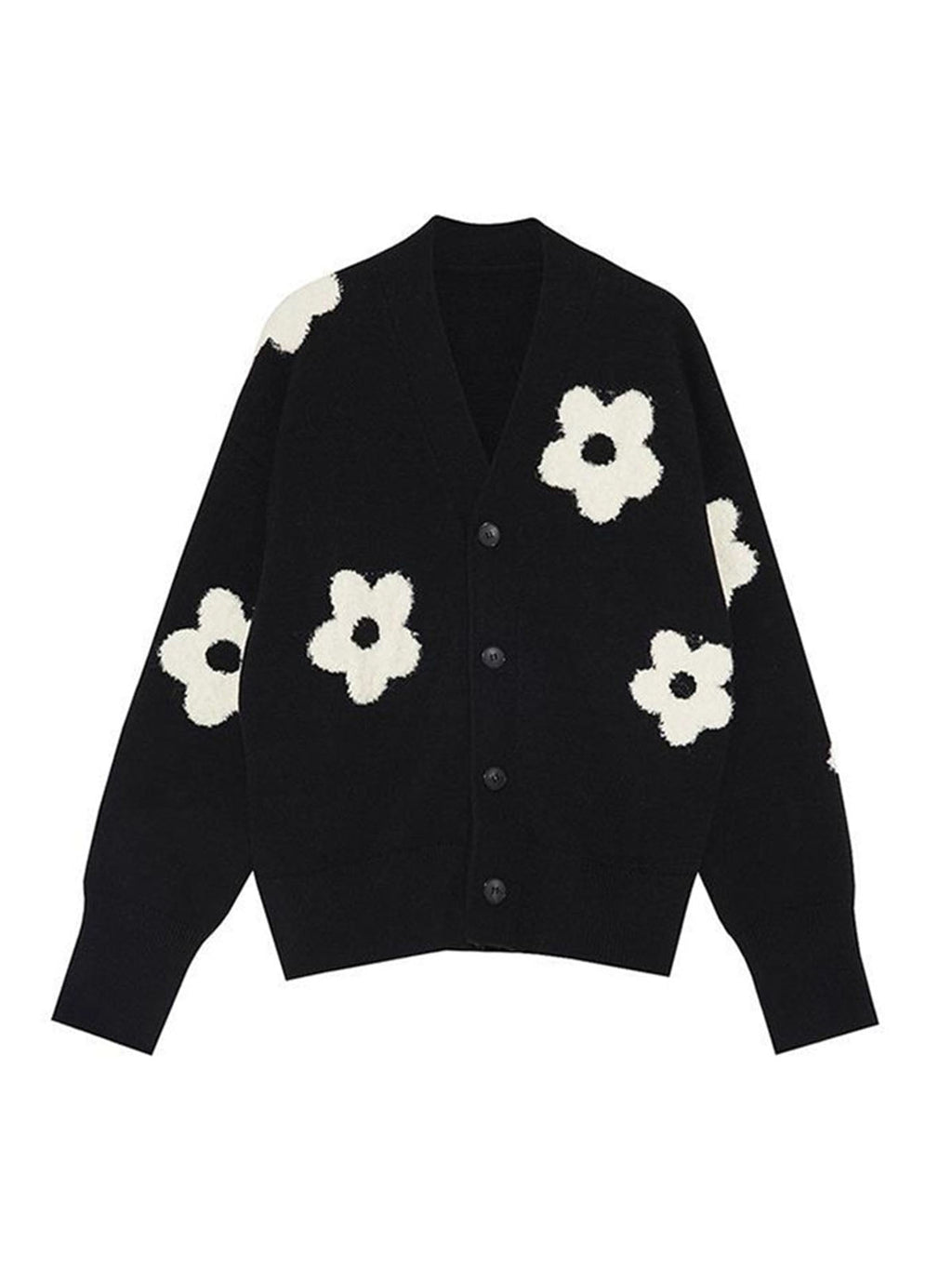 Isabella | Cardigan in Maglia con Dettagli Floreali
