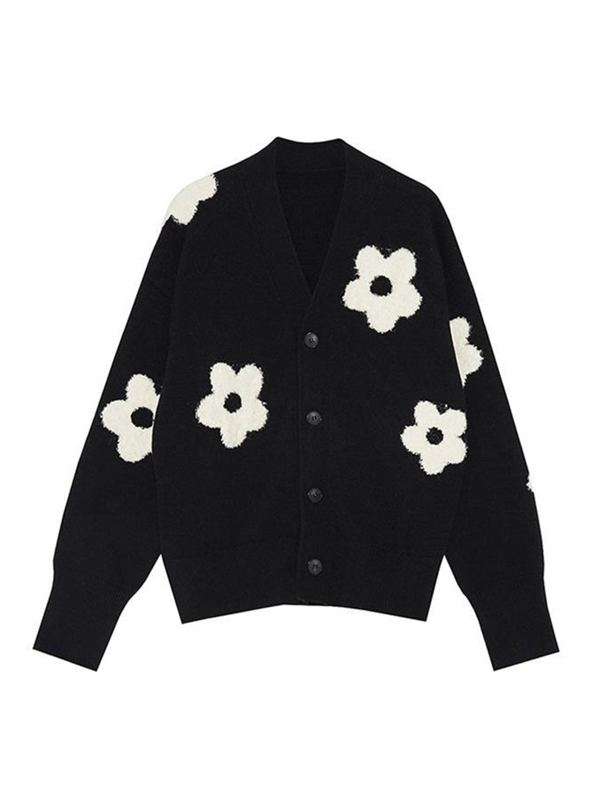 Isabella | Cardigan in Maglia con Dettagli Floreali