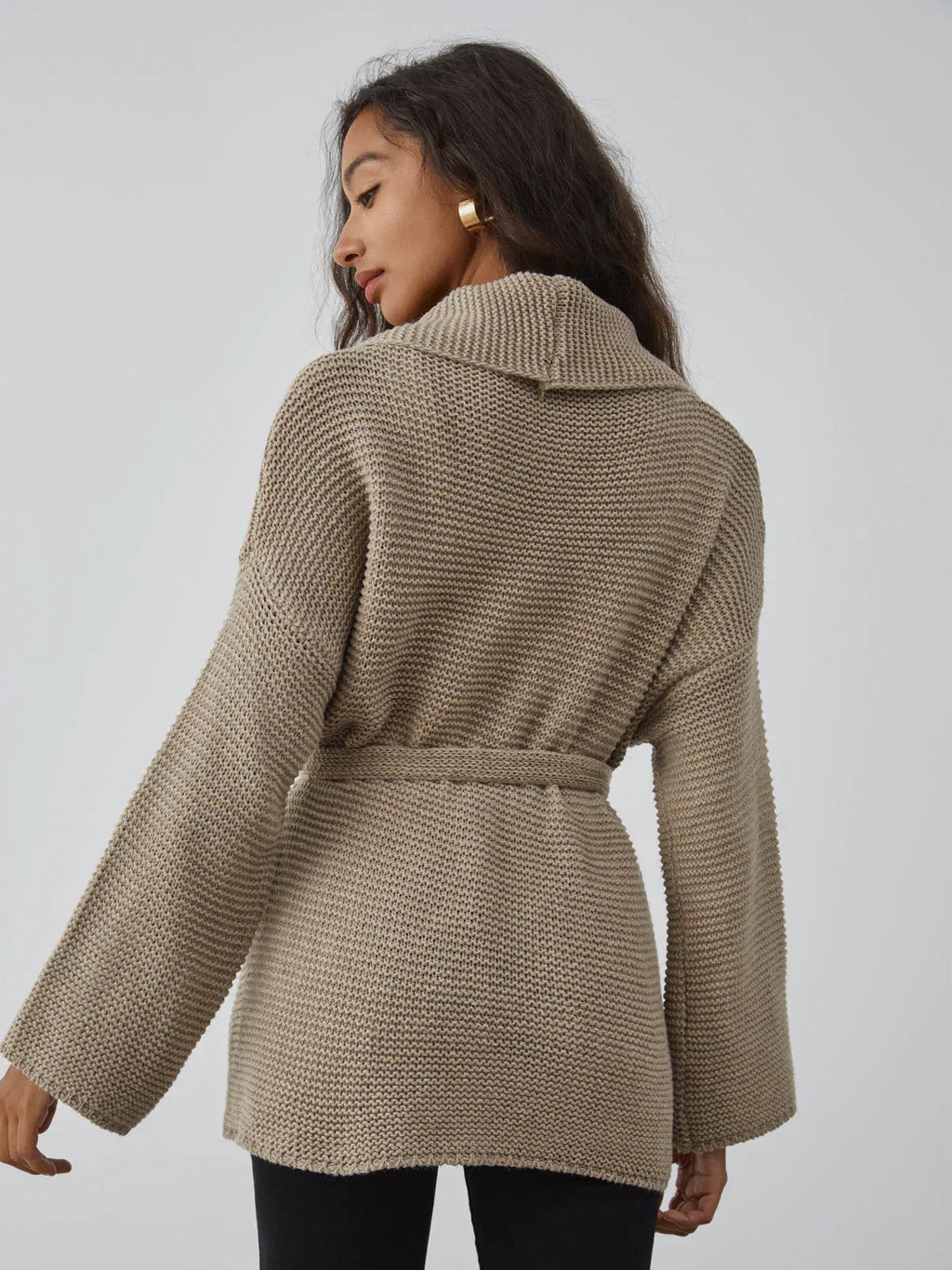 Terra Sands | Cardigan in Maglia con Cintura