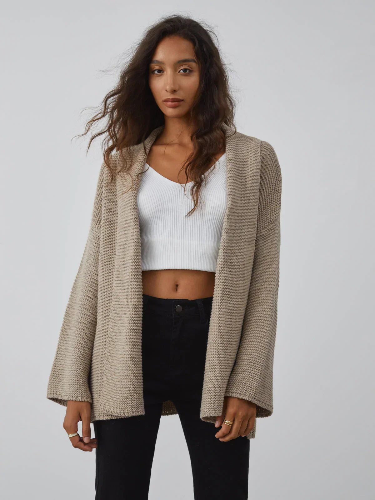 Terra Sands | Cardigan in Maglia con Cintura