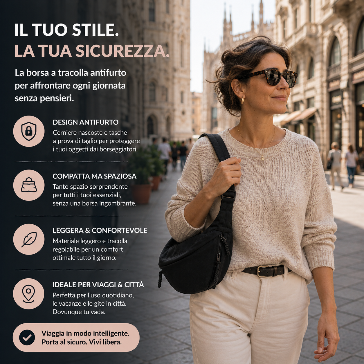 Aria | Borsa a Spalla Nero