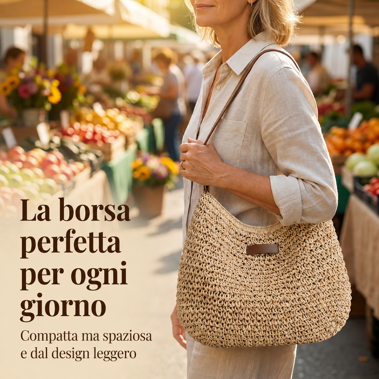 Esilda | Borsa Intrecciata a Spalla