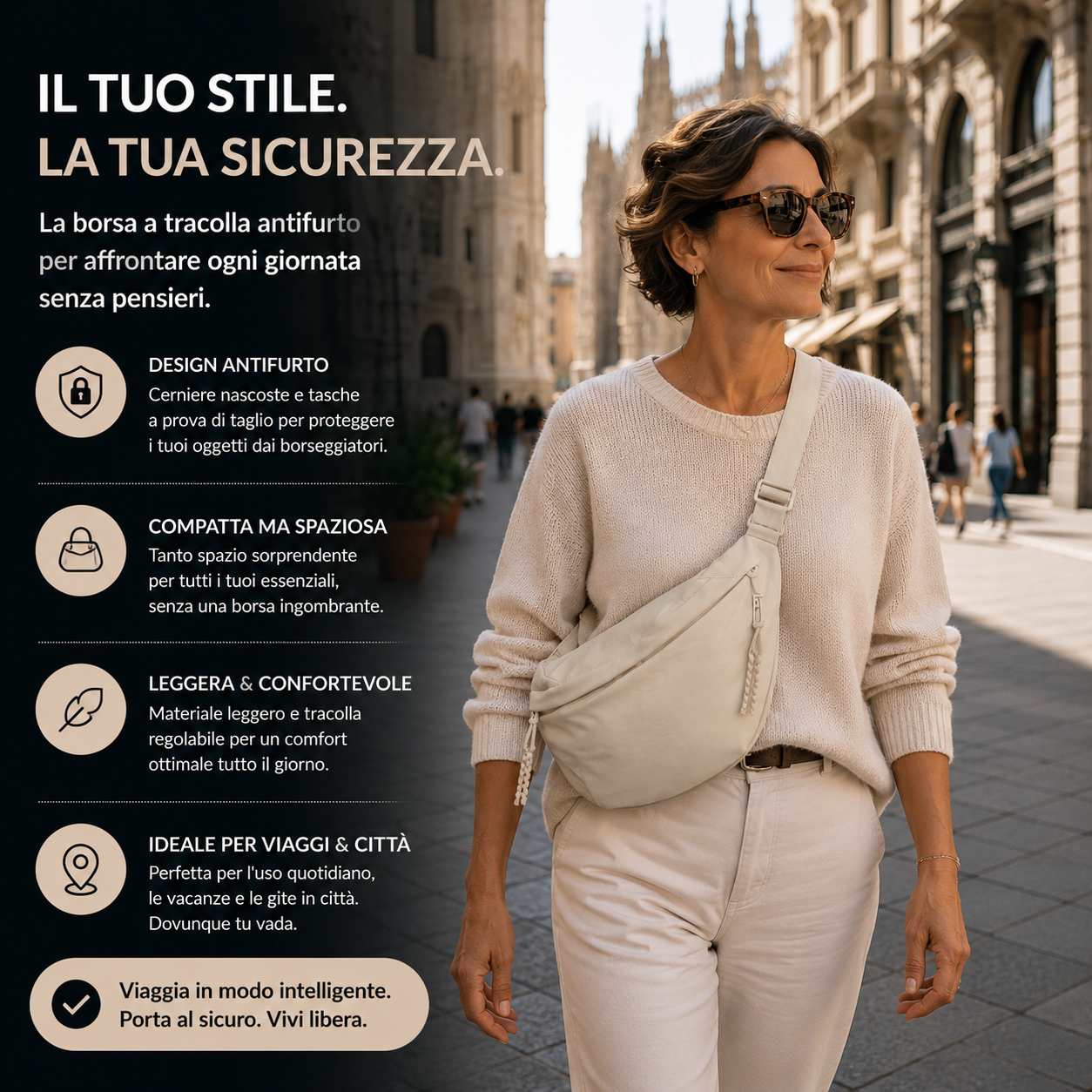 Elena | Borsa a Spalla Beige