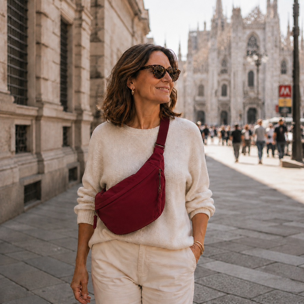 Rosa | Borsa a Spalla Bordeaux