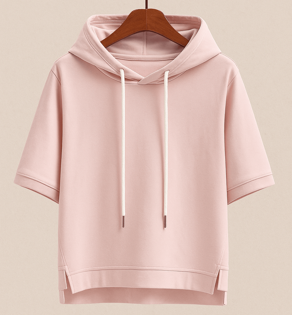 Alison | Felpa con cappuccio a maniche corte