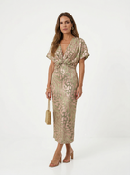 Giulia | Abito Jacquard Luminoso