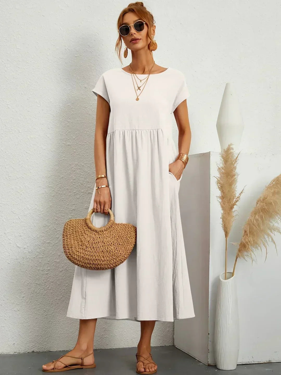 Gabrielle | Abito Midi Elegante e Fluido