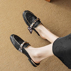 Marisa | Mules Mocassino con Catena Decorativa