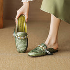 Marisa | Mules Mocassino con Catena Decorativa