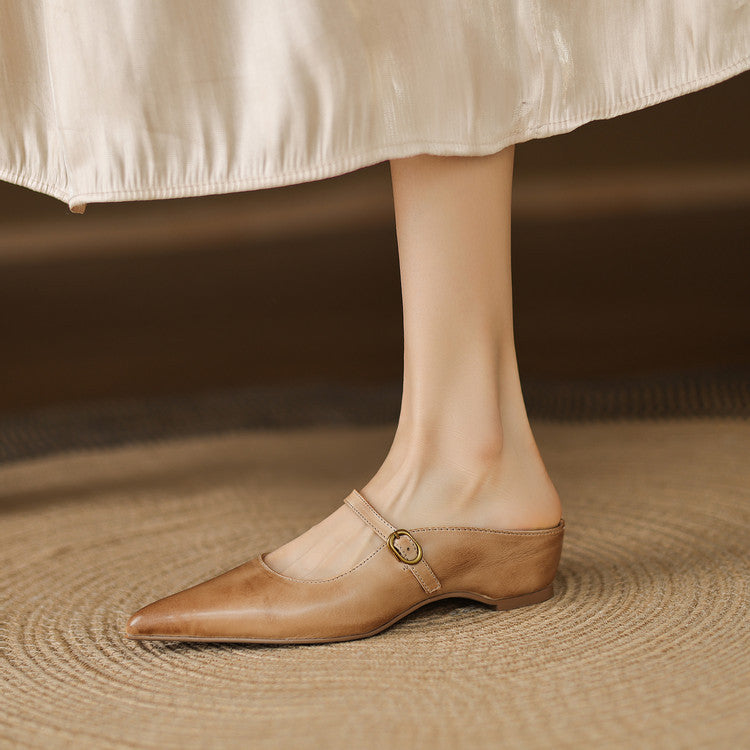 Luna | Mules Mary Jane a Punta