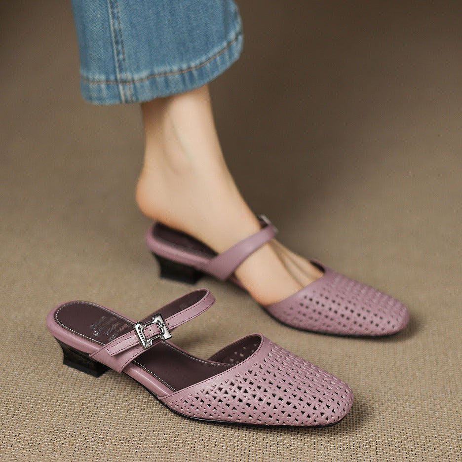 Lou | Mules Traforate con Cinturino