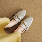 Marisa | Mules Mocassino con Catena Decorativa