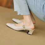 Manuela | Mules Mary Jane con Tacco