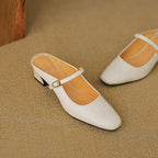 Manuela | Mules Mary Jane con Tacco