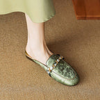 Marisa | Mules Mocassino con Catena Decorativa