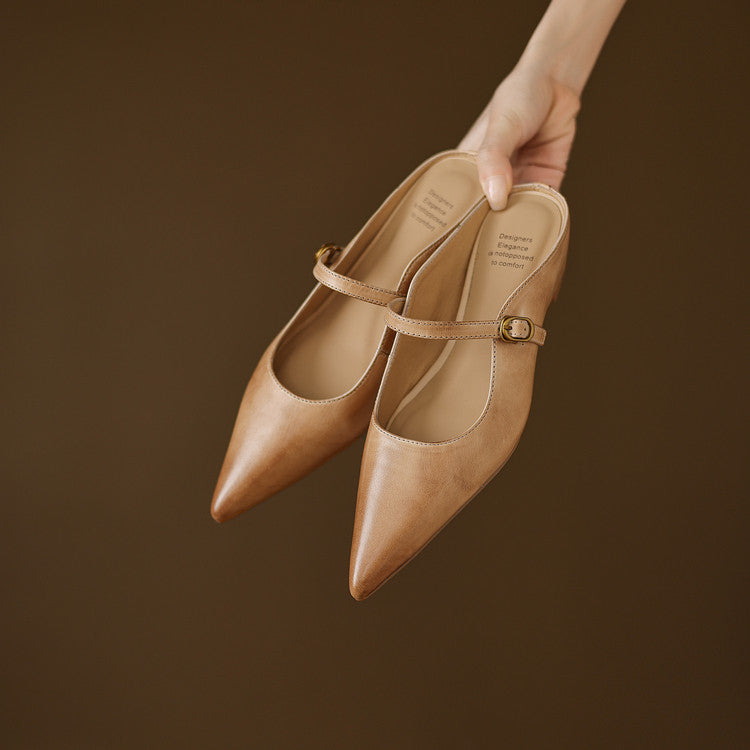 Luna | Mules Mary Jane a Punta