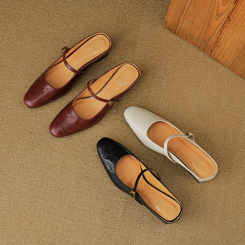 Manuela | Mules Mary Jane con Tacco