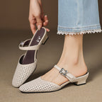 Lou | Mules Traforate con Cinturino
