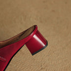 Italia | Mules Mary Jane a Punta Quadrata