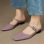 Lou | Mules Traforate con Cinturino