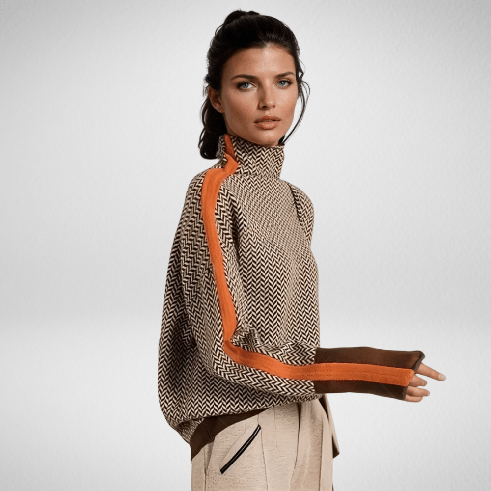 Helena | Maglione a righe a contrasto
