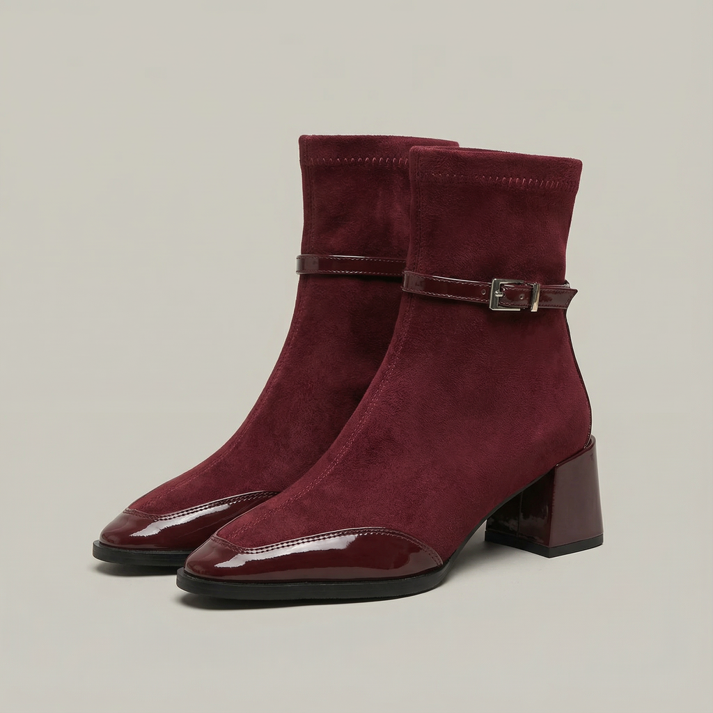 Romany | Stivaletti Eleganti in Eco-Suede con Tacco Medio