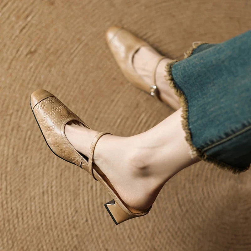 Liana | Mules Mary Jane con Tacco