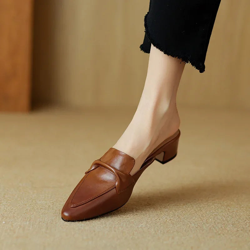 Marcella | Mules a Punta con Fiocco