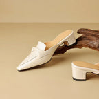 Marcella | Mules a Punta con Fiocco