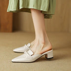 Marcella | Mules a Punta con Fiocco