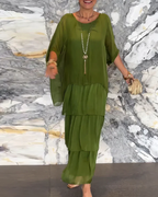Ortensia | Abito Maxi Eleganza a Balze