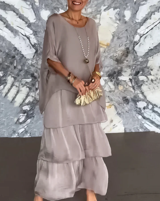 Ortensia | Abito Maxi Eleganza a Balze